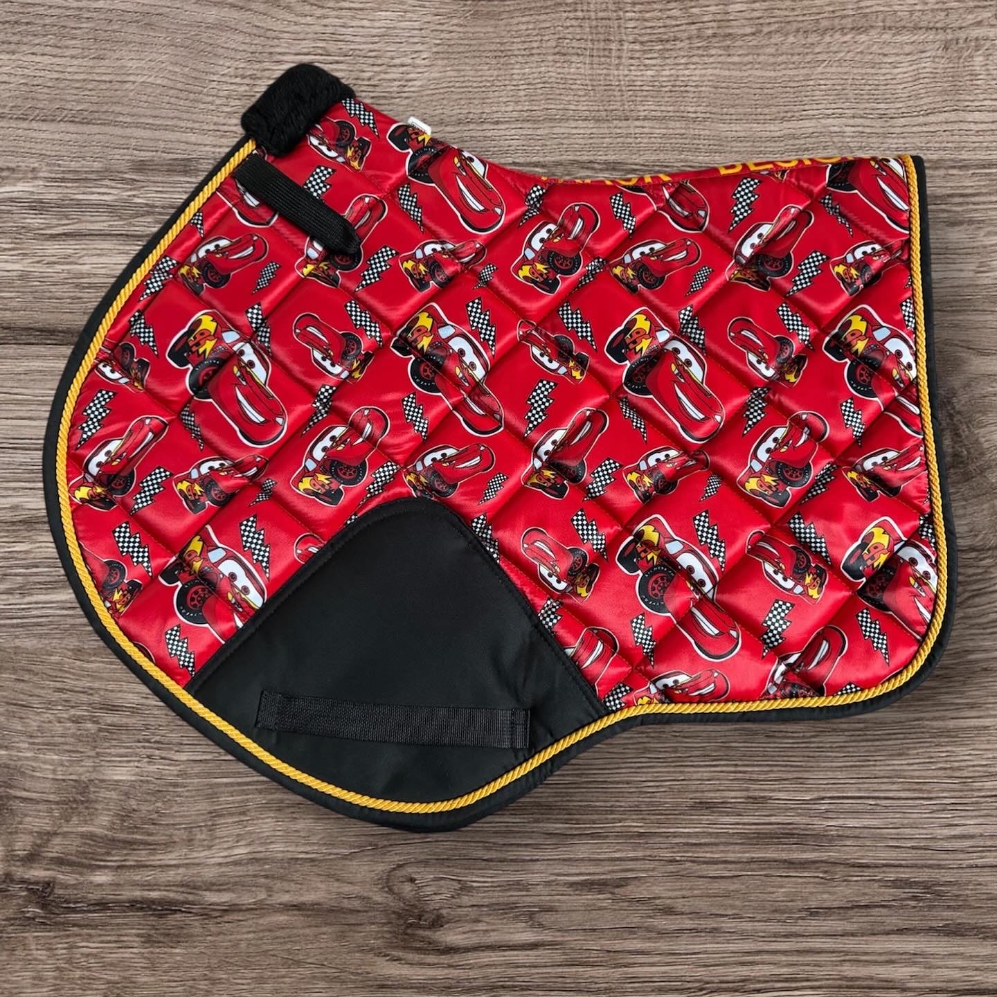 Lightning McQueen saddle pad