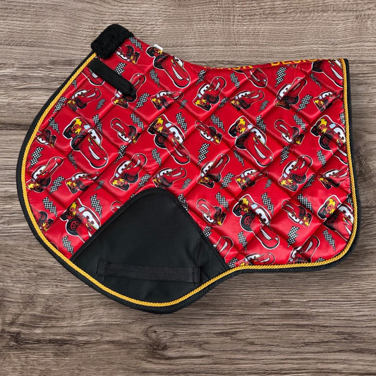 Lightning McQueen saddle pad