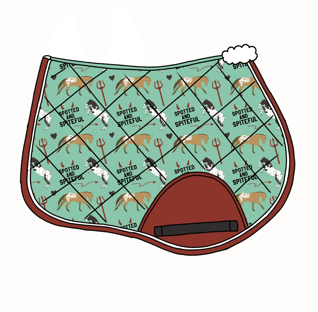 PREORDER Spotted and spiteful saddle pad