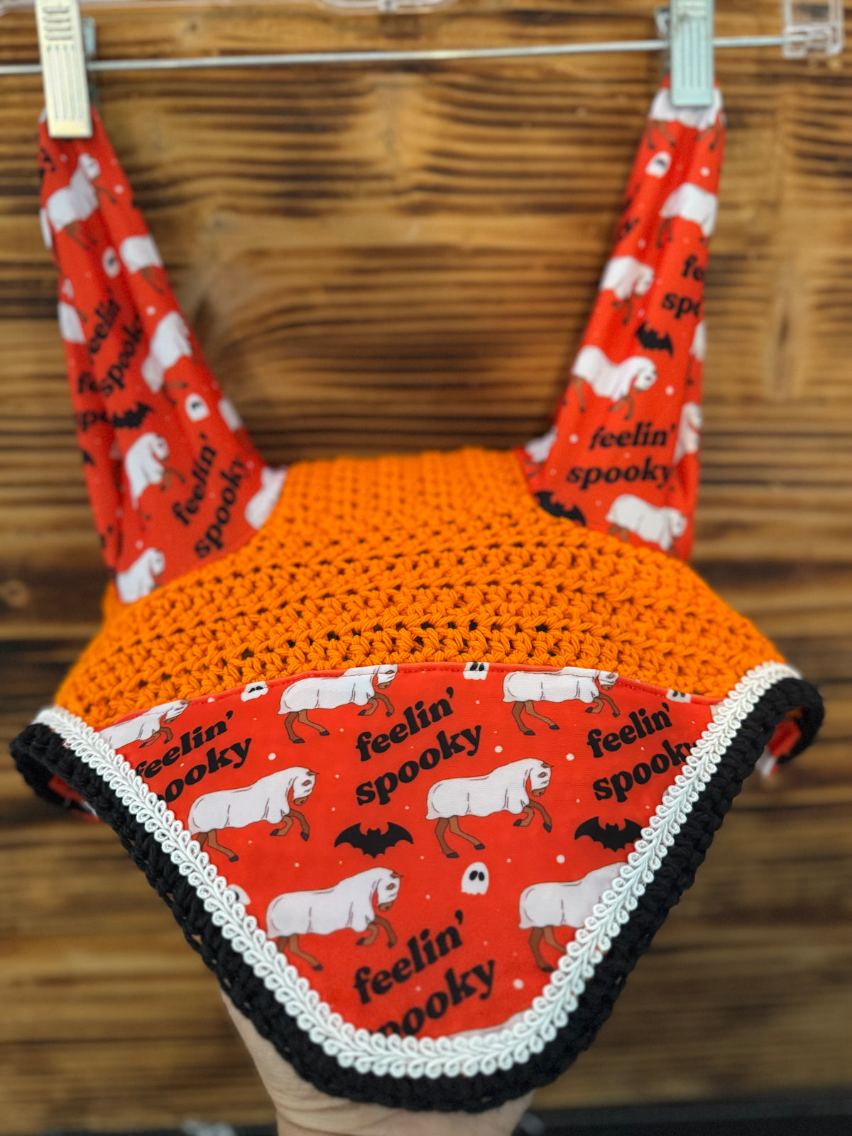 Feeling spooky orange bonnet