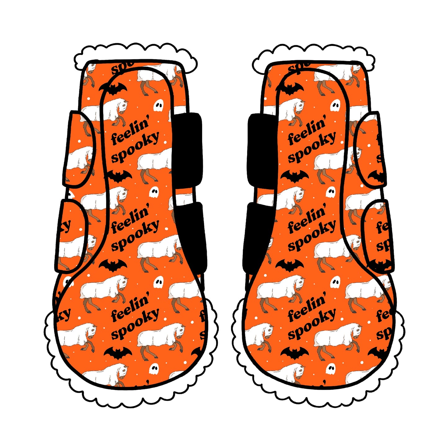 PREORDER orange feelin spooky boots