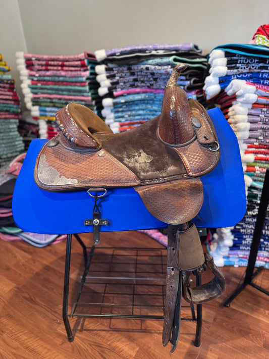 Royal blue western saddle pad cover