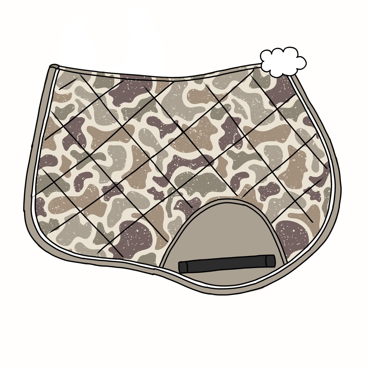 PRE ORDER camo 1 saddle pad jump/dressage