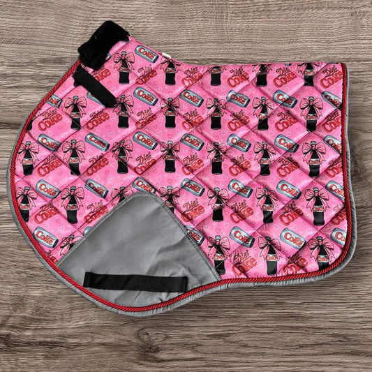 Diet Coke saddle pad