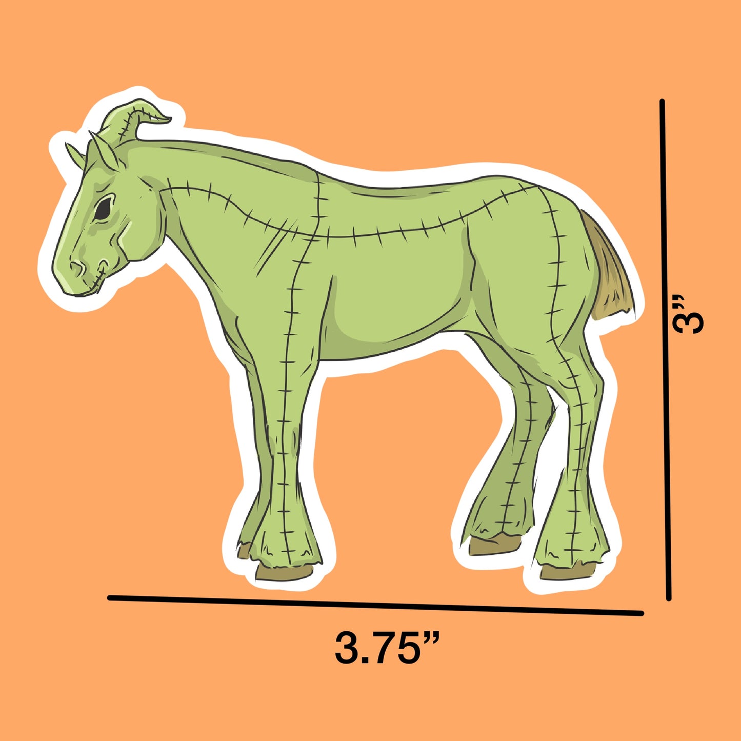 Halloween horse sticker pack