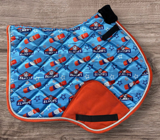 Glue stick saddle pad