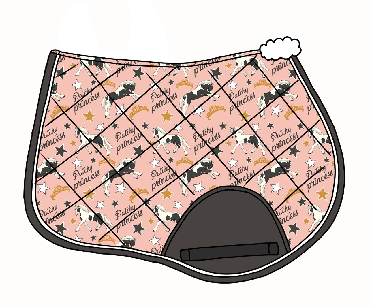 PREORDER Patchy princess saddle pad
