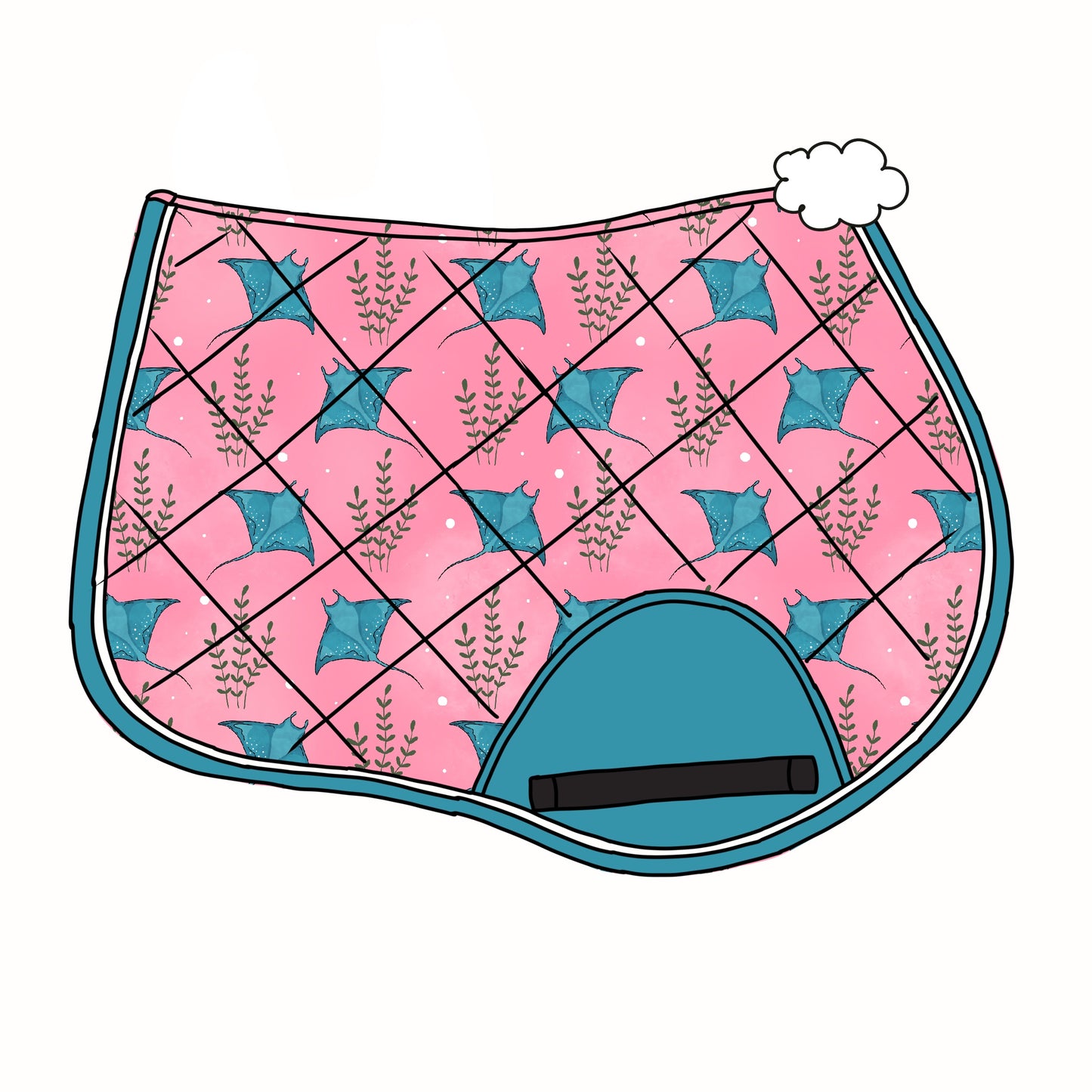 PREORDER manta ray saddle pad