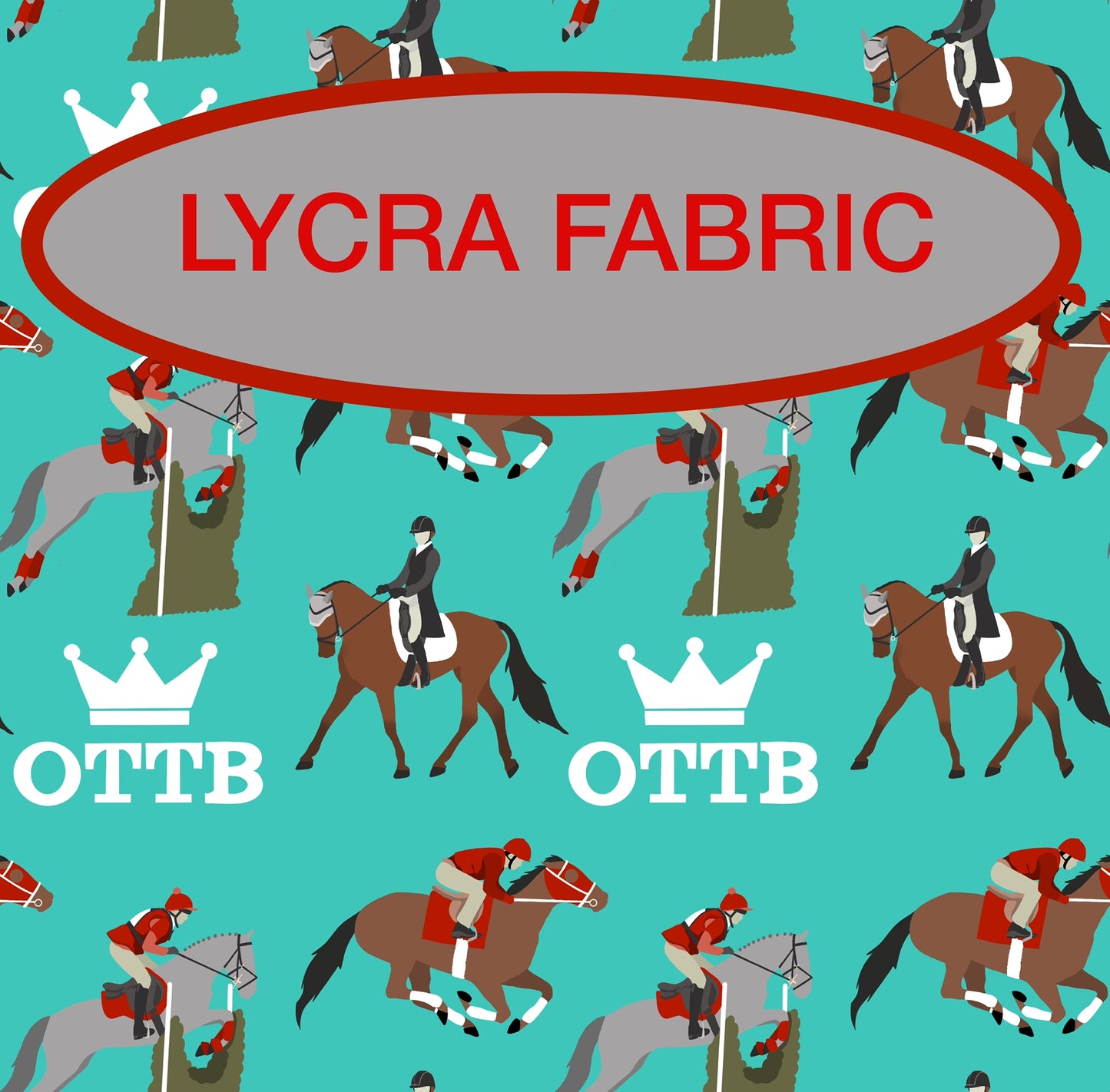 PREORDER OTTB Lycra (4 way stretch) fabric 1 yard PRECUT