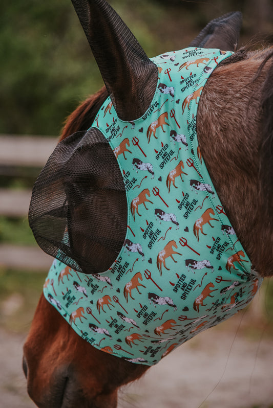 Spotted and spiteful fly mask