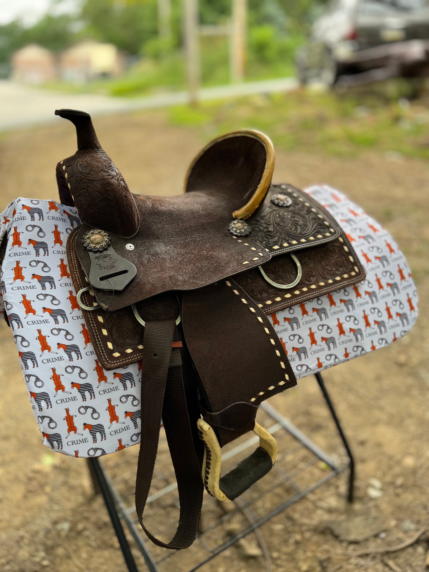 Crime western saddle pad COVER