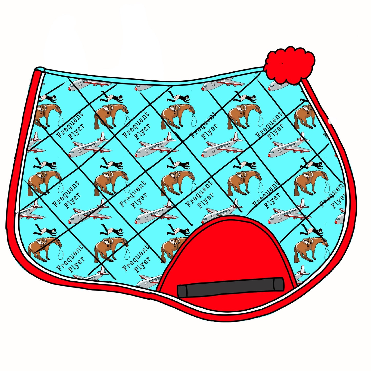 PRE ORDER Frequent flyer saddle pad jump/dressage