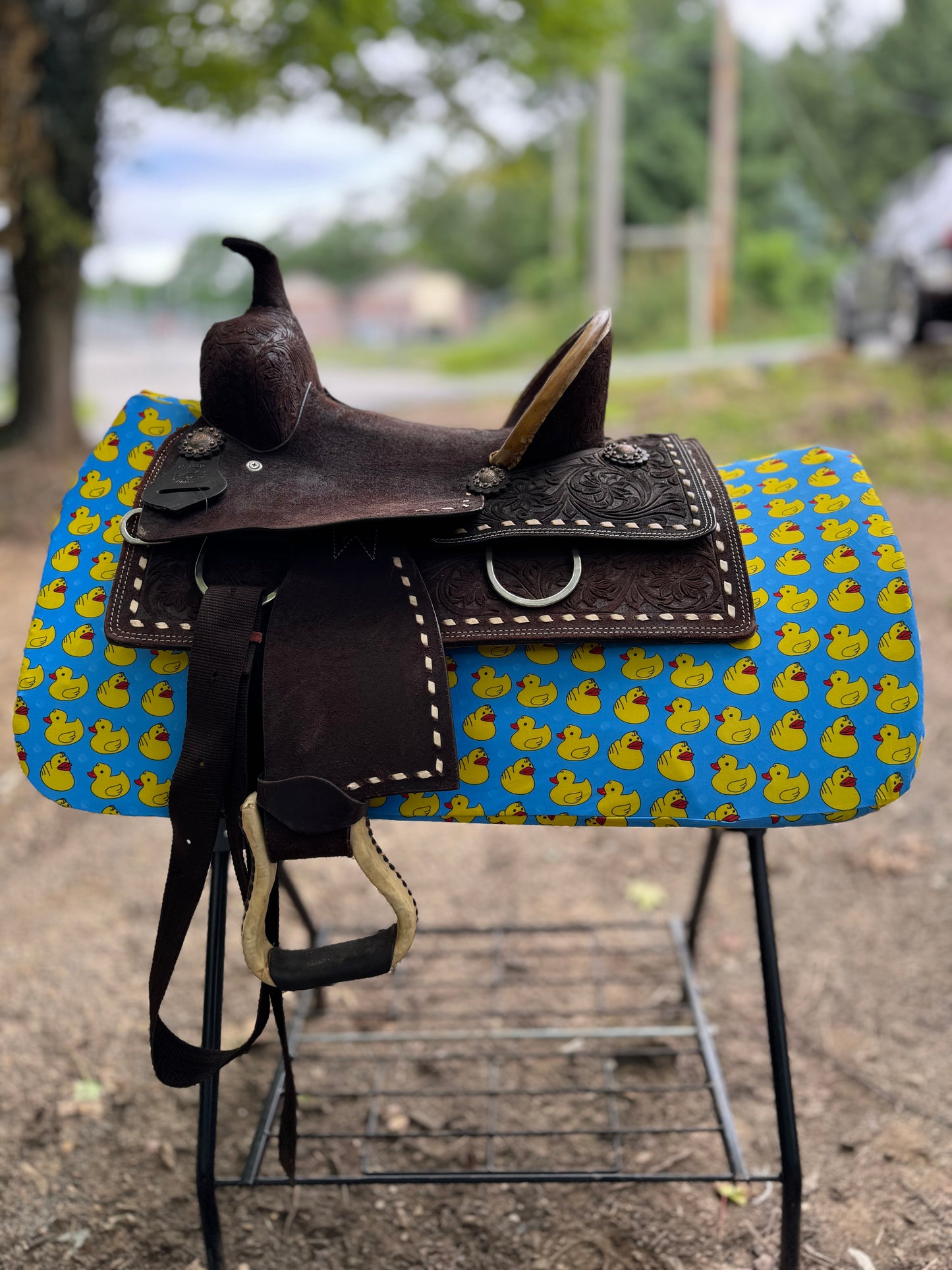 Rubber duck western saddle pad COVER