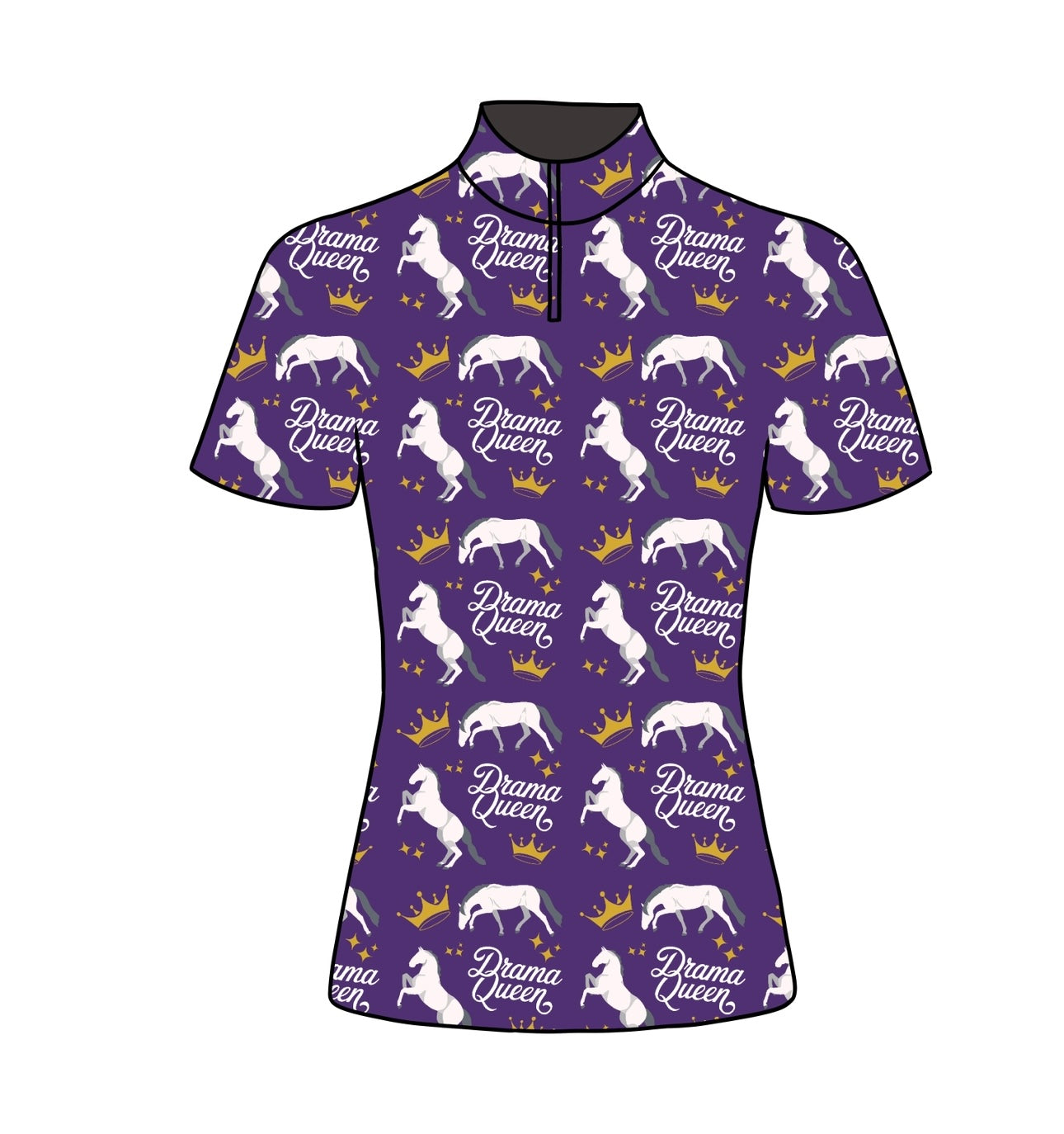 PREORDER Drama queen short sleeve quarter zip