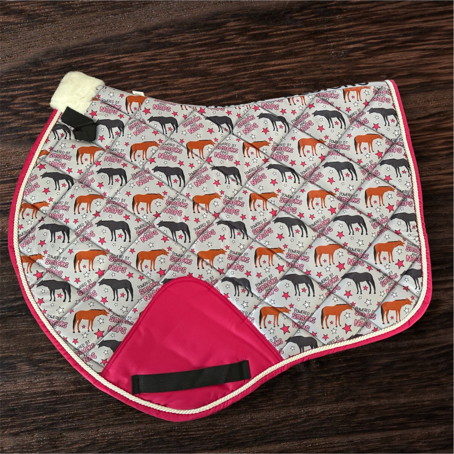Naps and snacks jump cut saddle pad