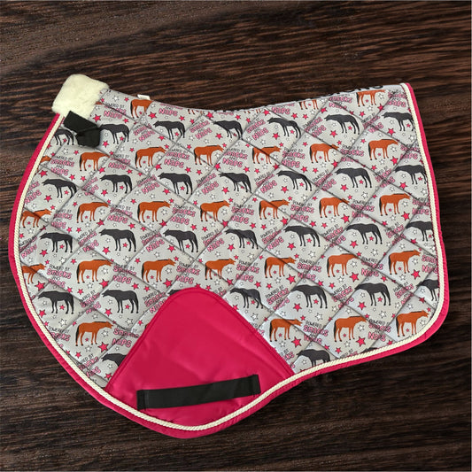 Naps and snacks jump cut saddle pad