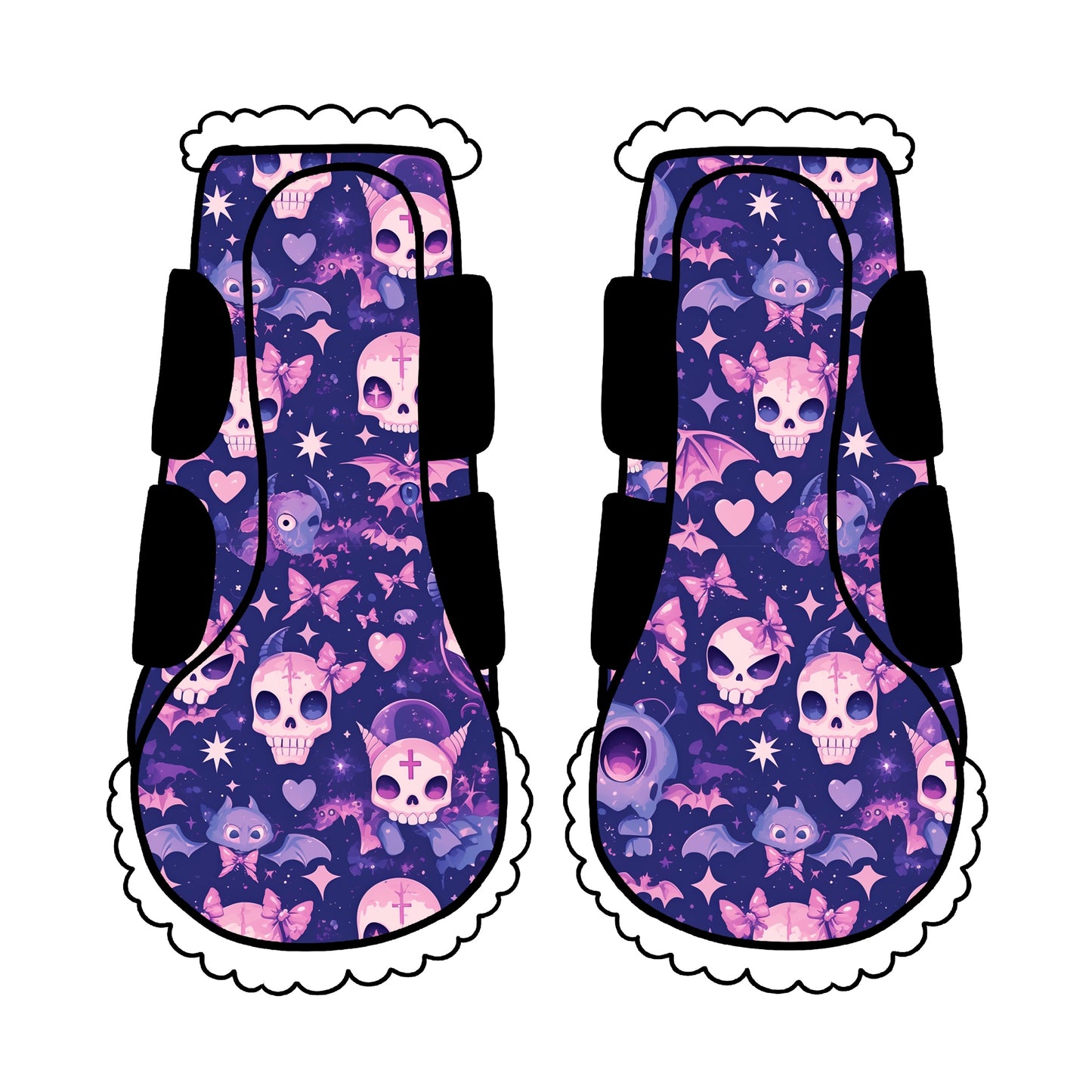 PREORDER purple skull boots