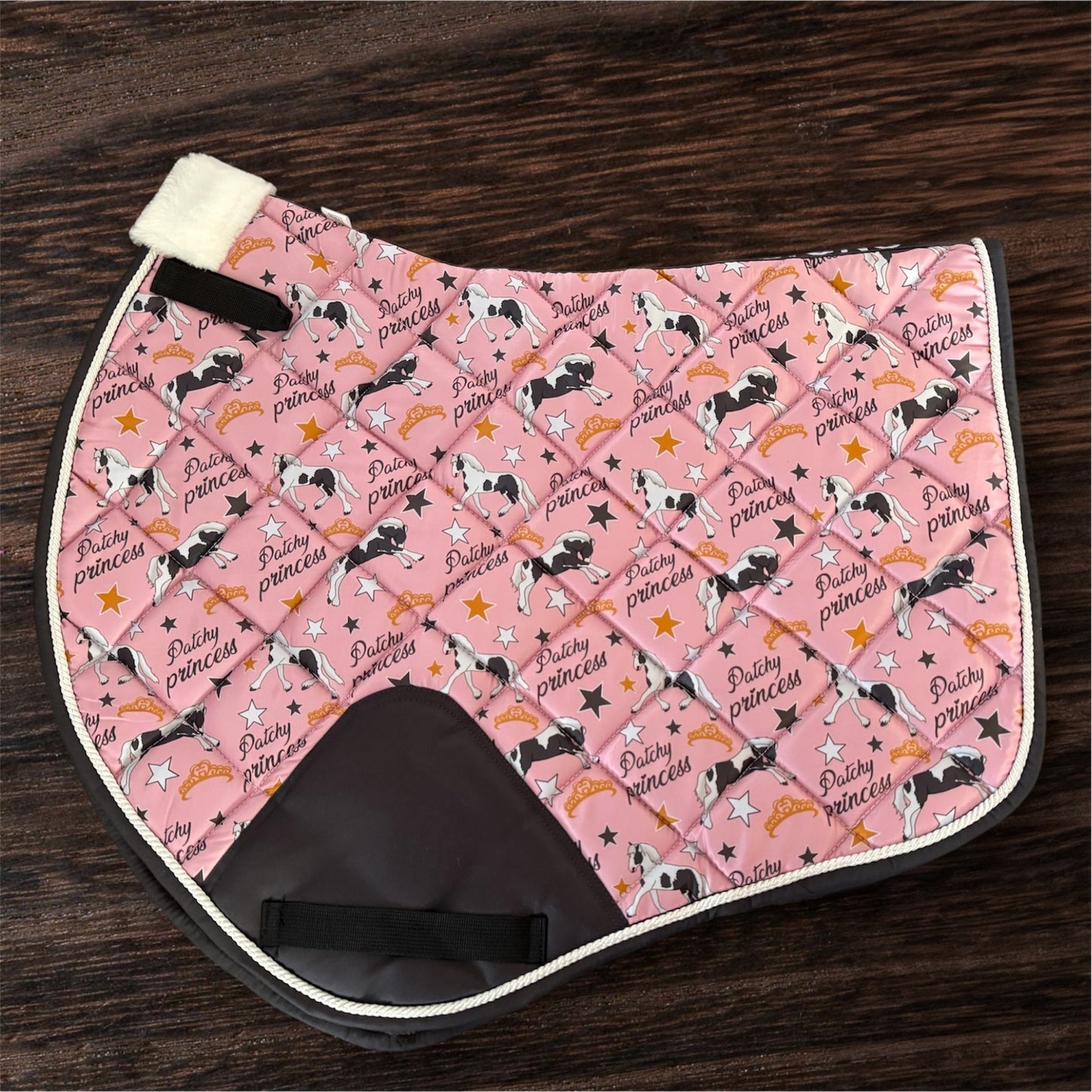 PREORDER Patchy princess saddle pad