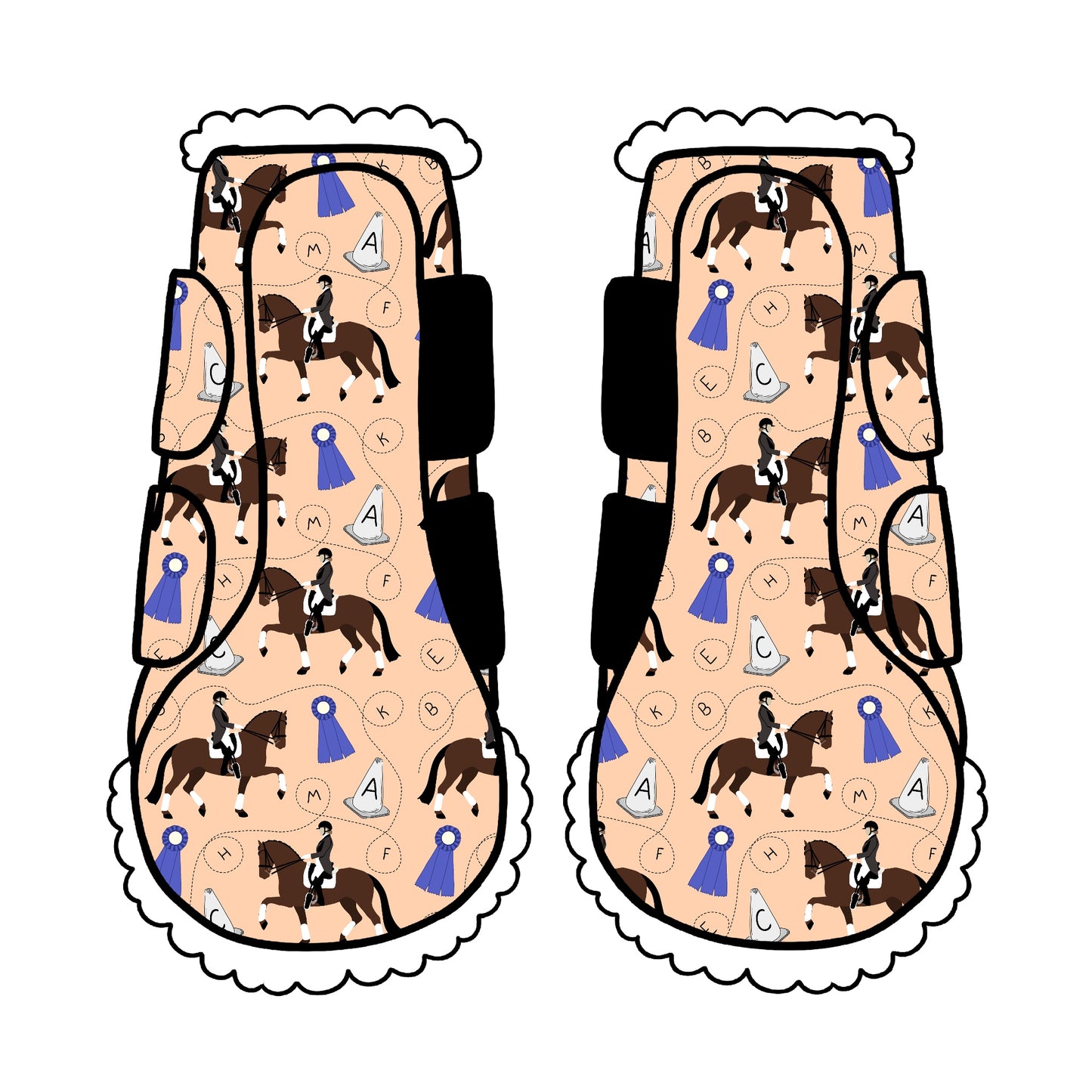 PREORDER dressage brush boots