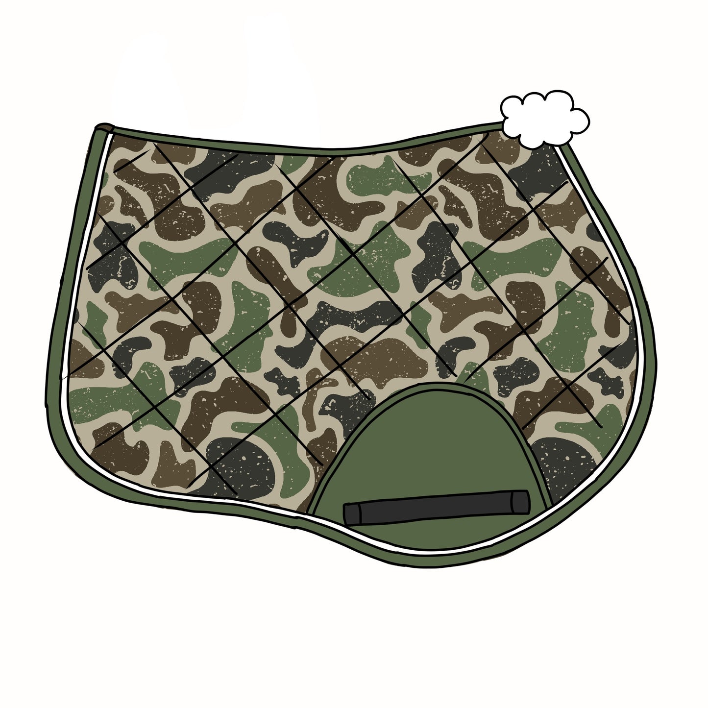 PRE ORDER camo 2 saddle pad jump/dressage