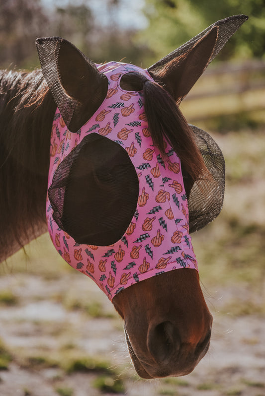 Middle finger fly mask