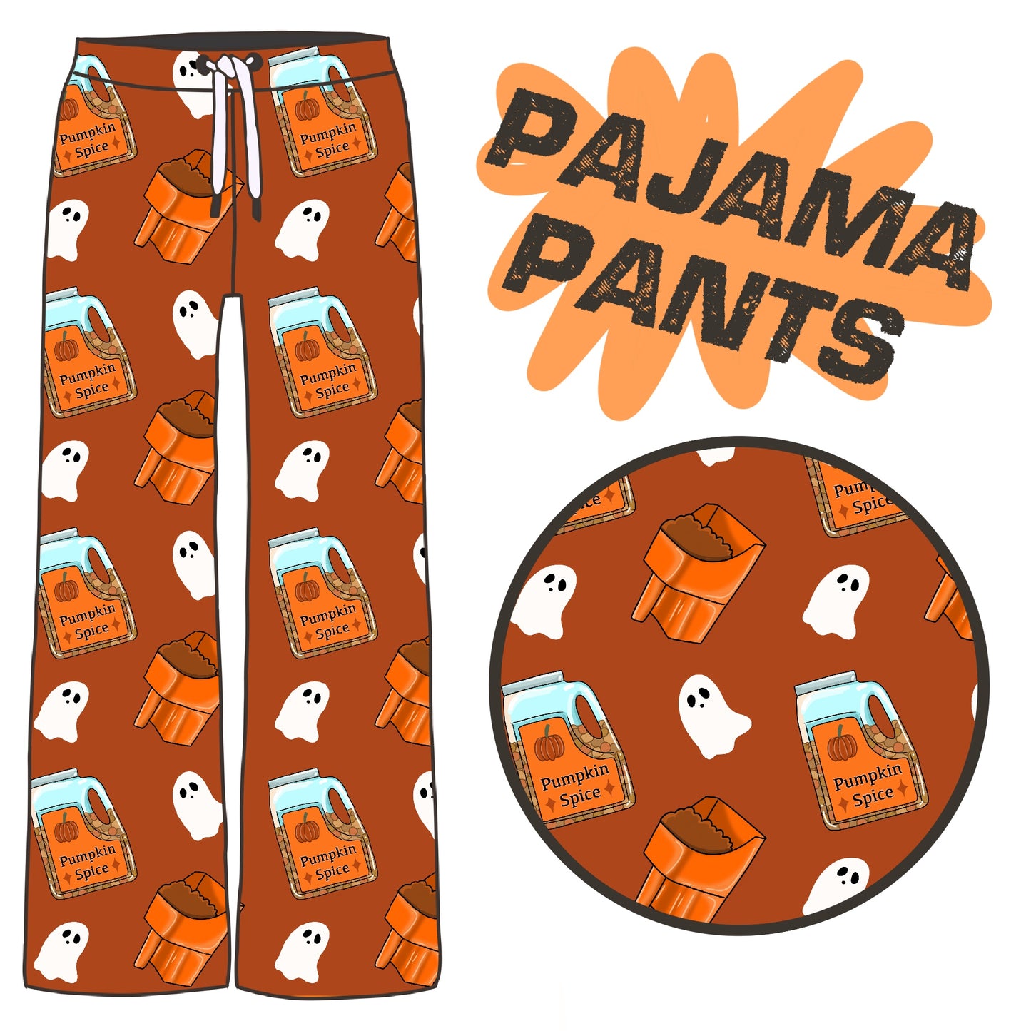 PREORDER pumpkin spice pj pants