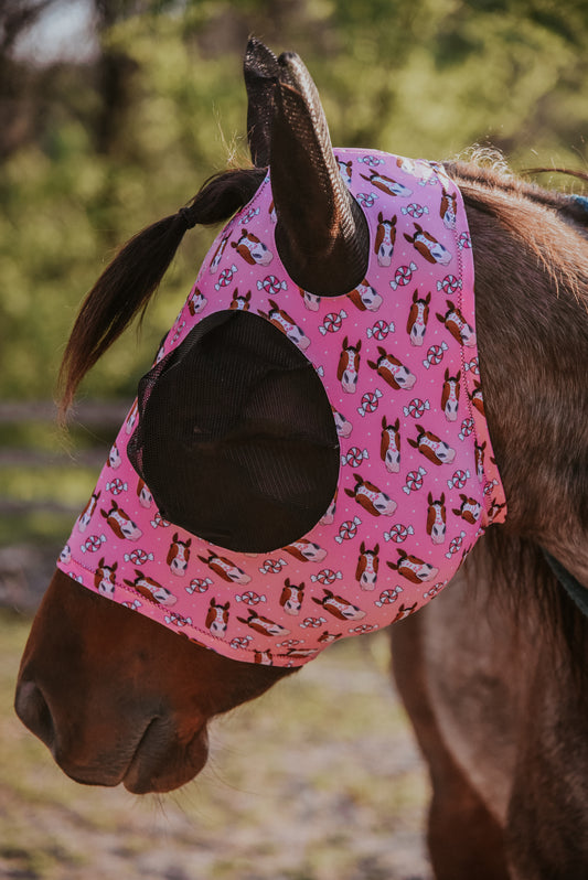 Peppermint kisses fly mask