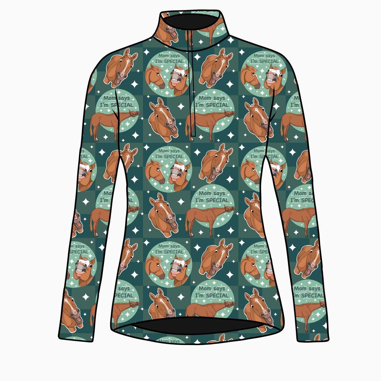 PREORDER mom says I’m special long sleeve quarter zip