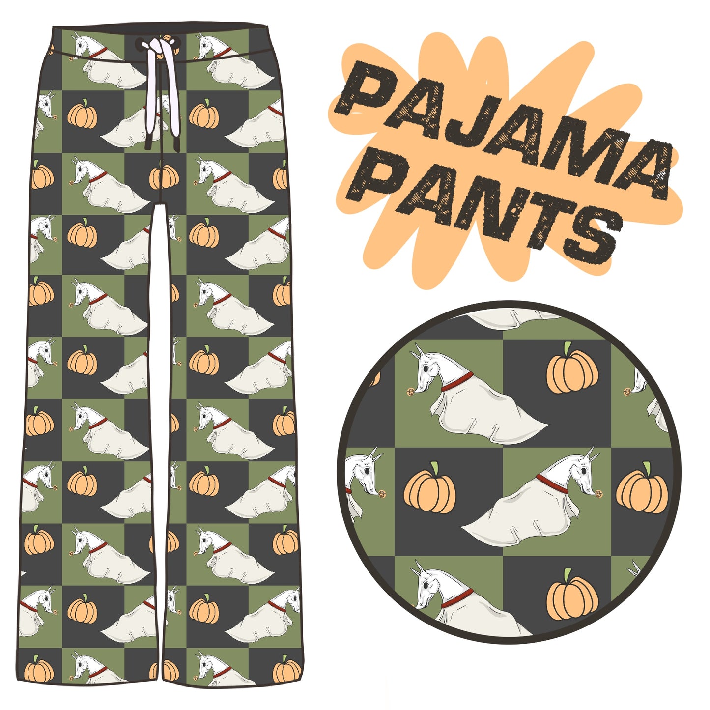 PREORDER checker ghost pj pants