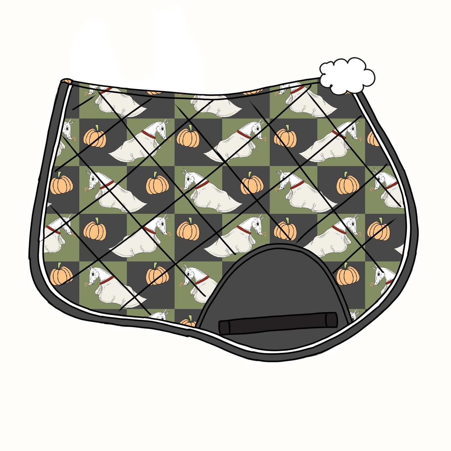 PREORDER checker ghost saddle pad