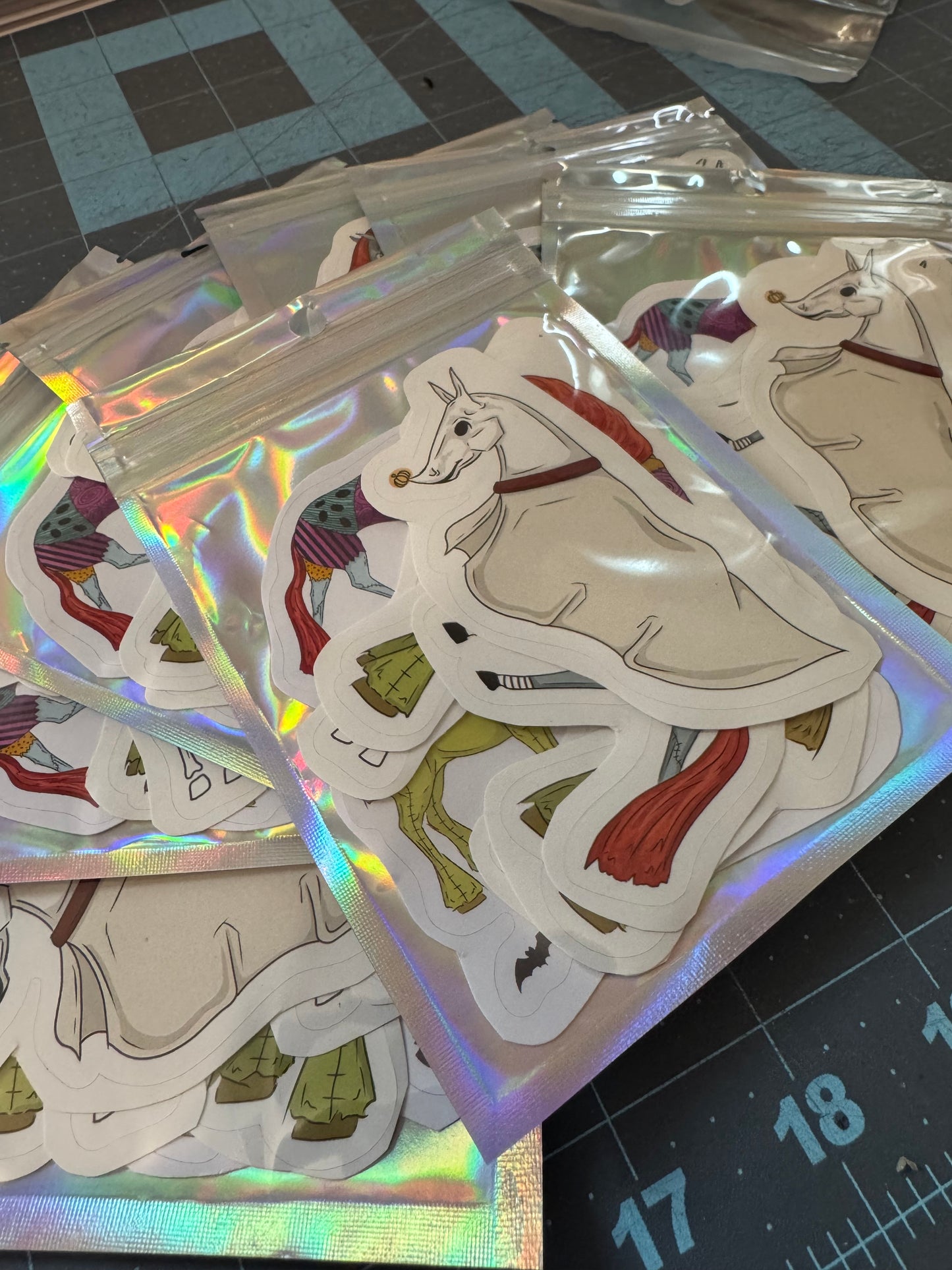Halloween horse sticker pack
