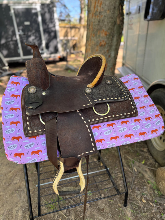 Be kind (of a B****) western saddle pad COVER