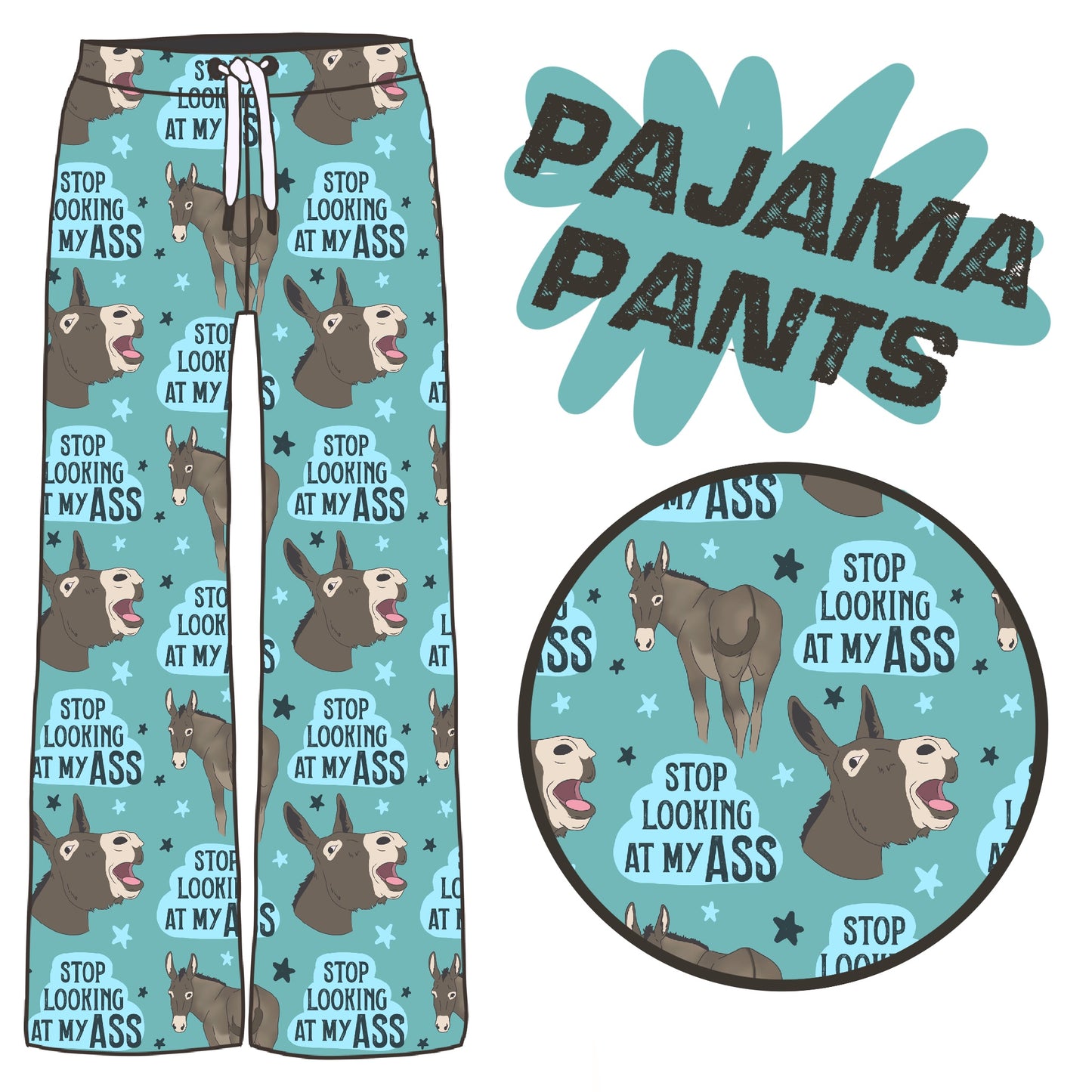 PREORDER Donkey pj pants