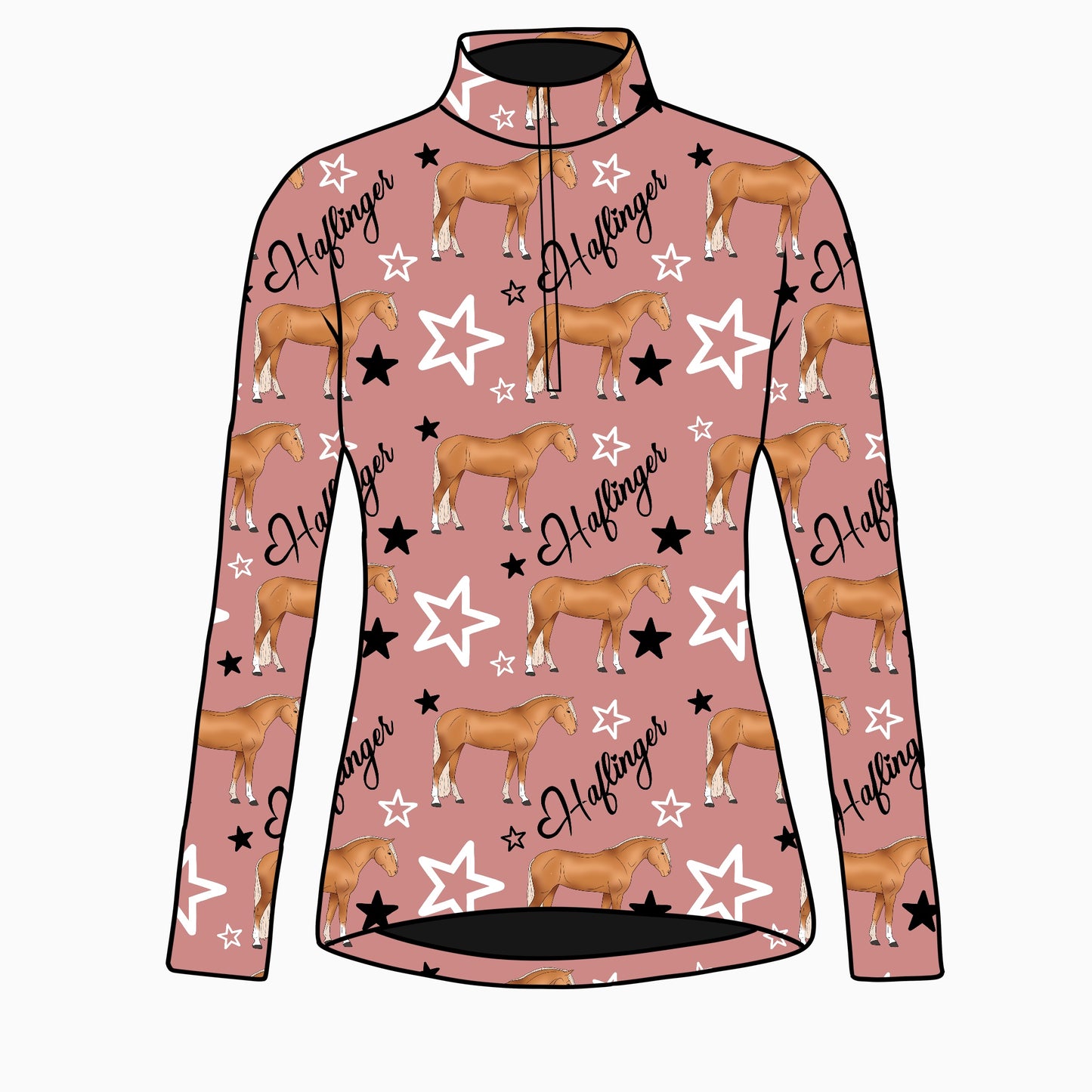 PREORDER haflinger long sleeve quarter zip