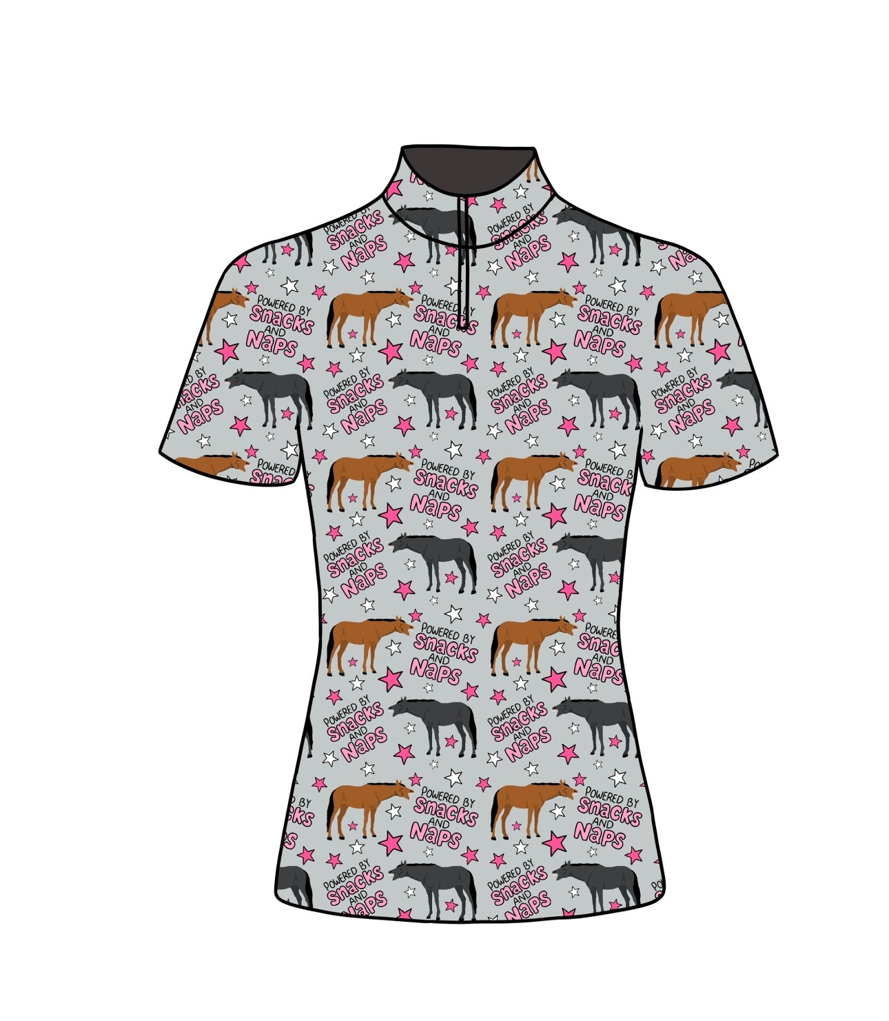 PREORDER Snacks and naps short sleeve quarter zip