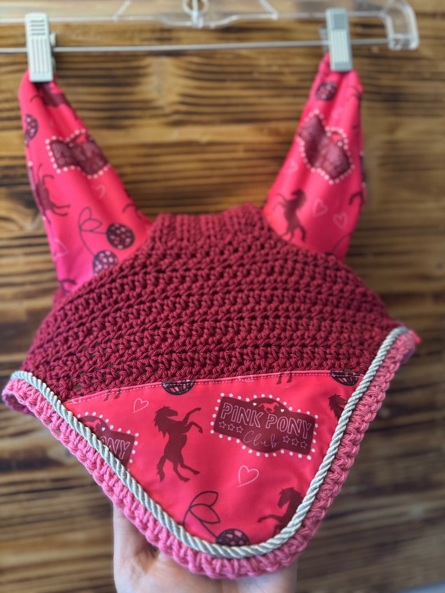 Pink pony club fly bonnet