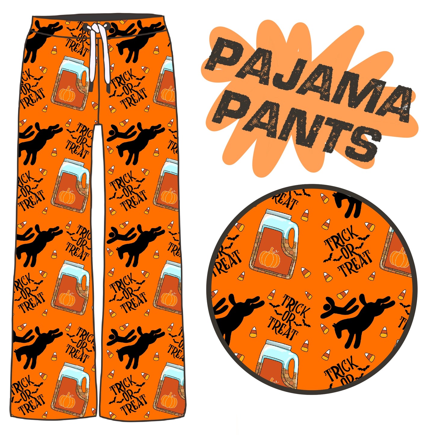PREORDER trick or treat pj pants