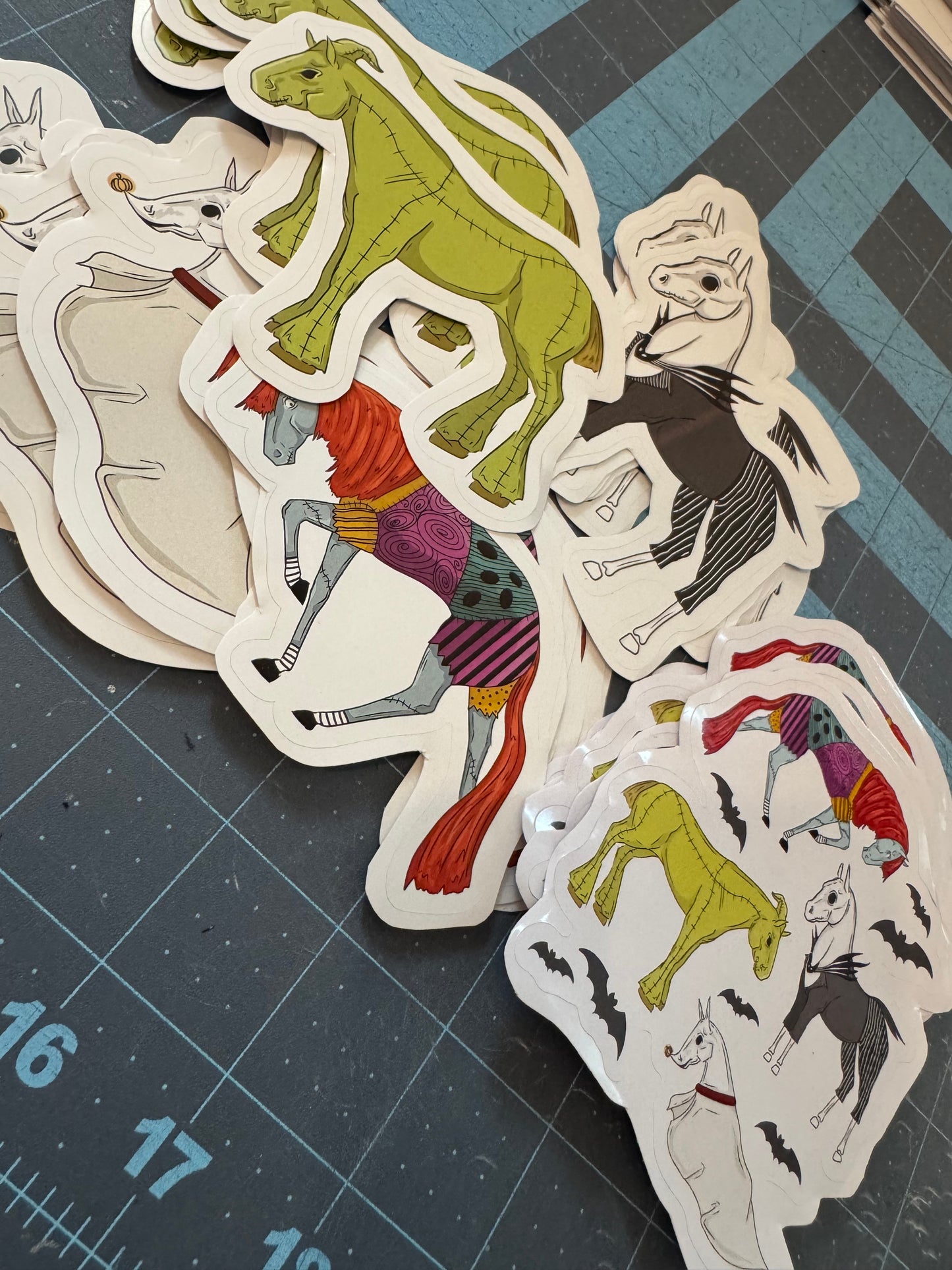 Halloween horse sticker pack
