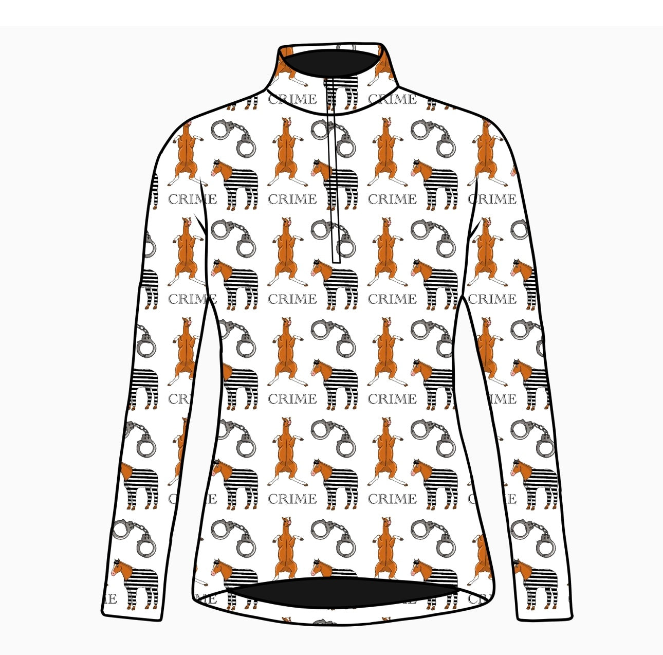 PREORDER Crime long sleeve quarter zip