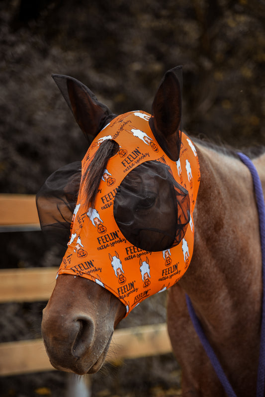 Feeling extra spooky fly mask