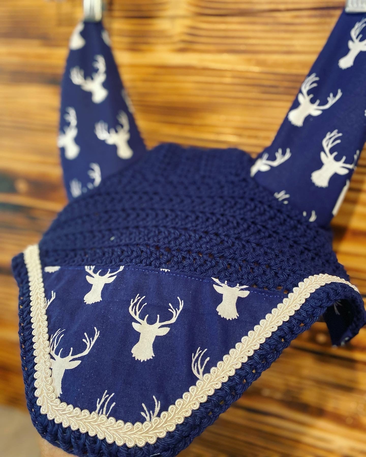 Navy deer bonnet