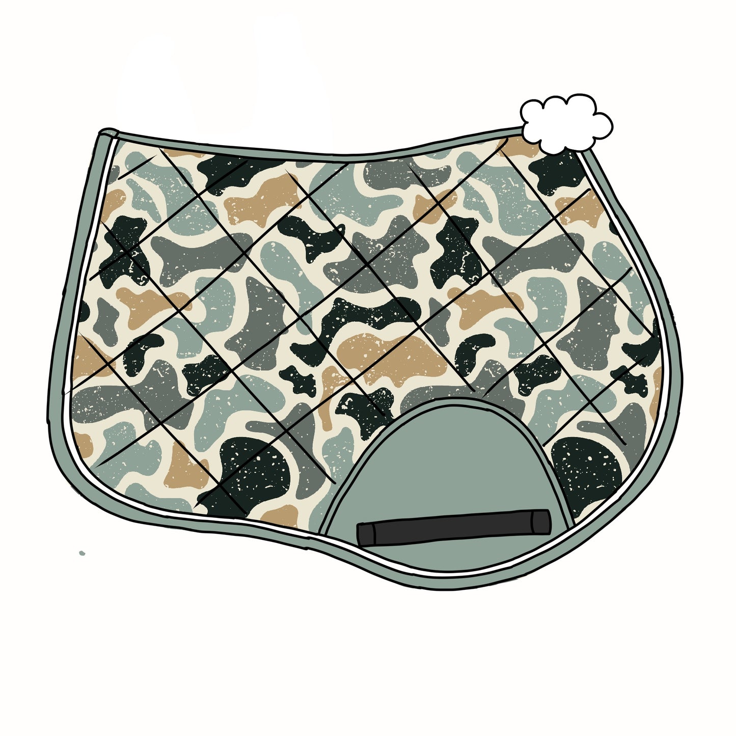 PRE ORDER camo 4 saddle pad jump/dressage
