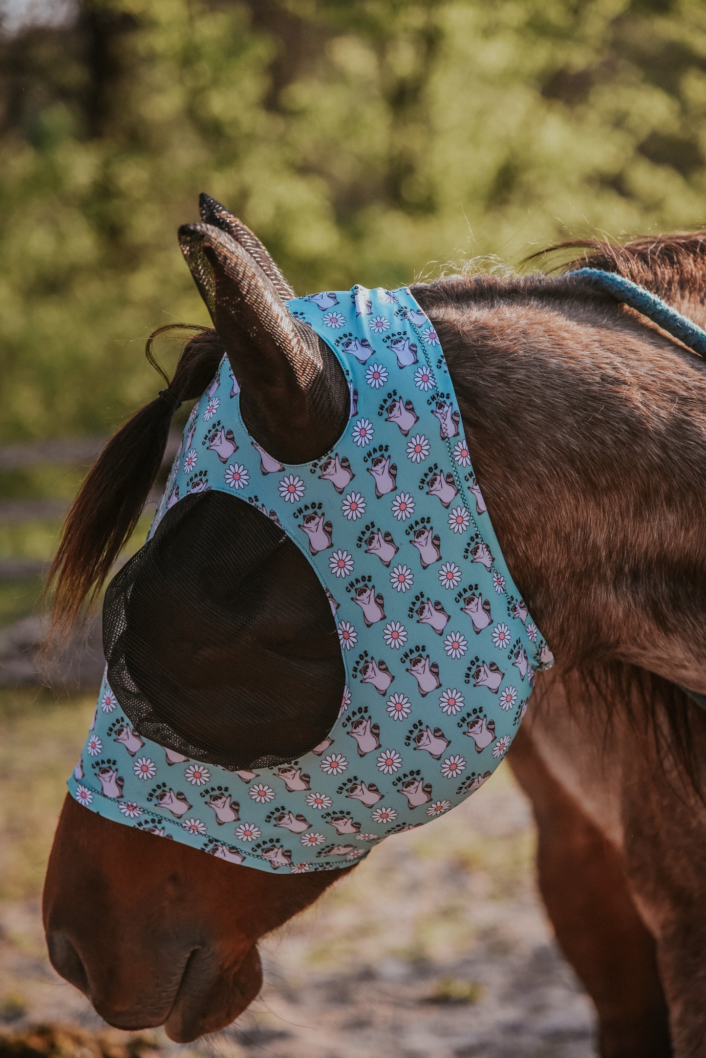Green chaos fly mask