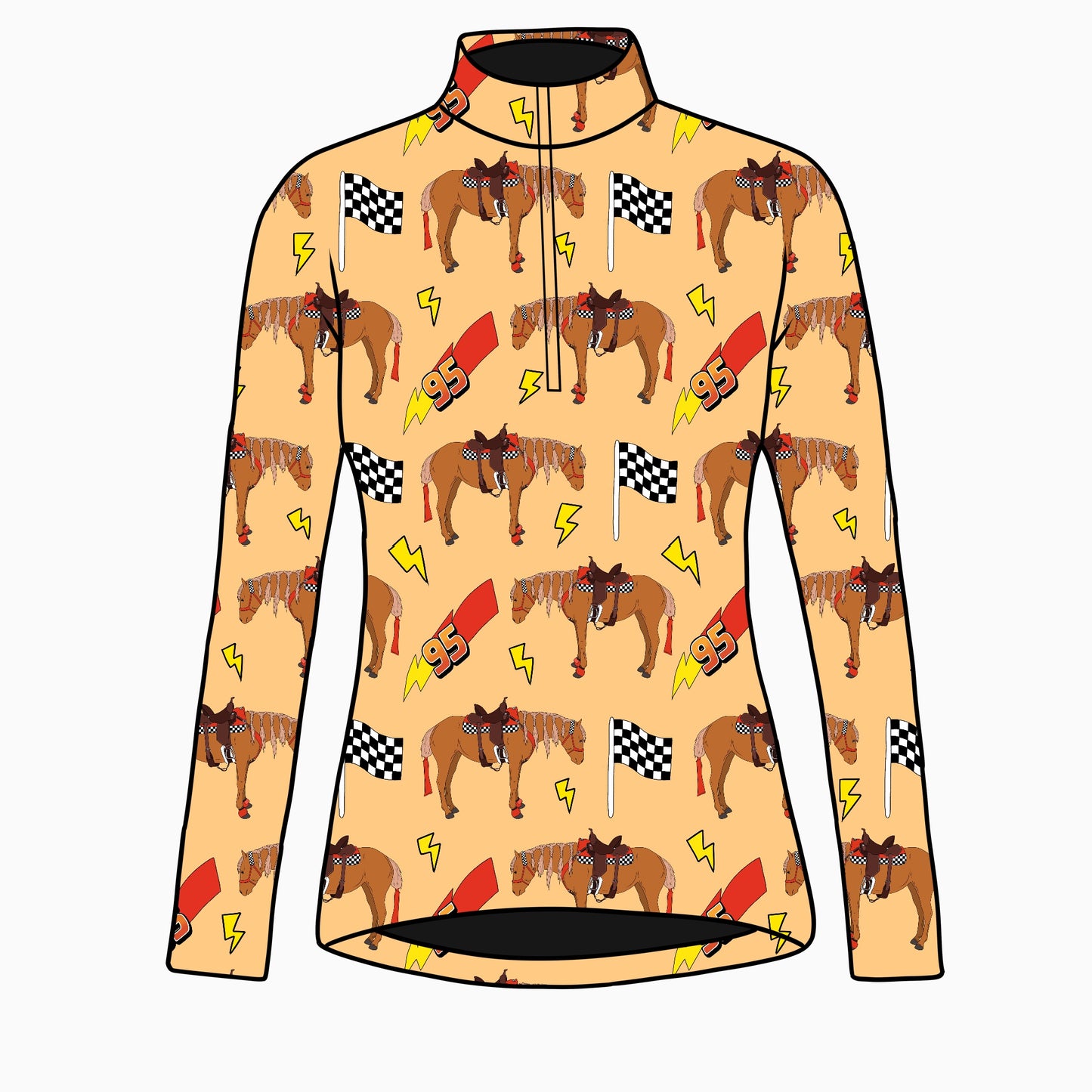 PREORDER lightning racer long sleeve quarter zip