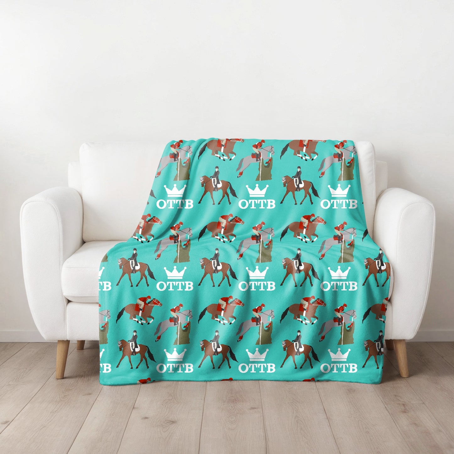 Ottb fleece throw blanket