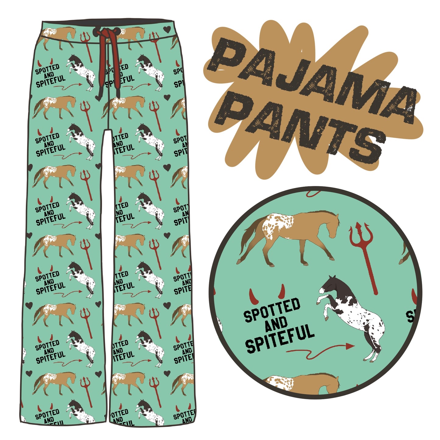 PREORDER Spotted and spiteful pj pants