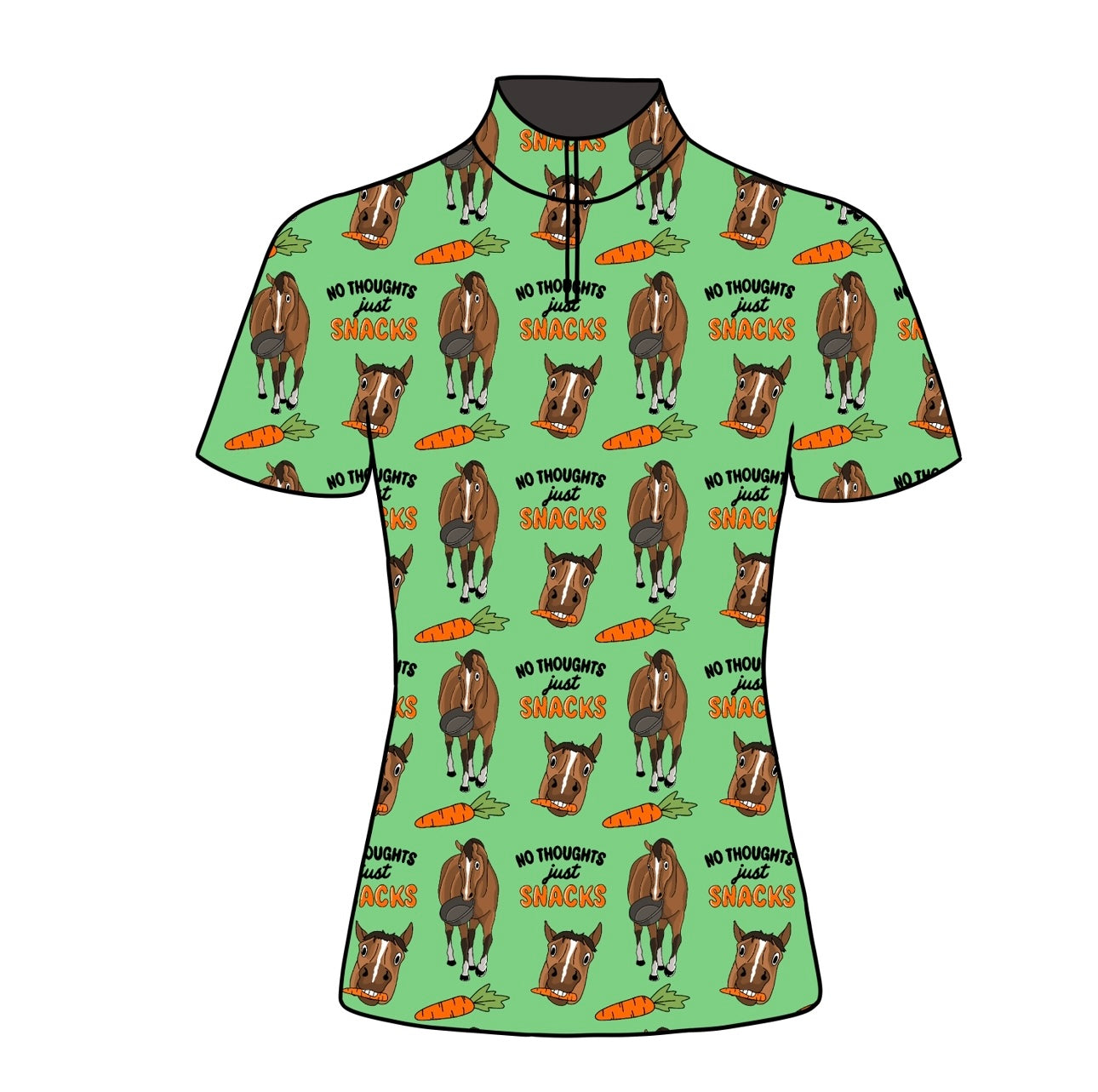 PREORDER Just snack short sleeve quarter zip