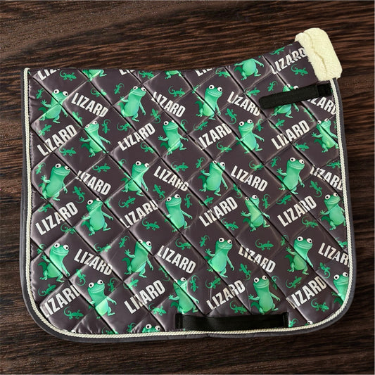 Lizard dressage saddle pad