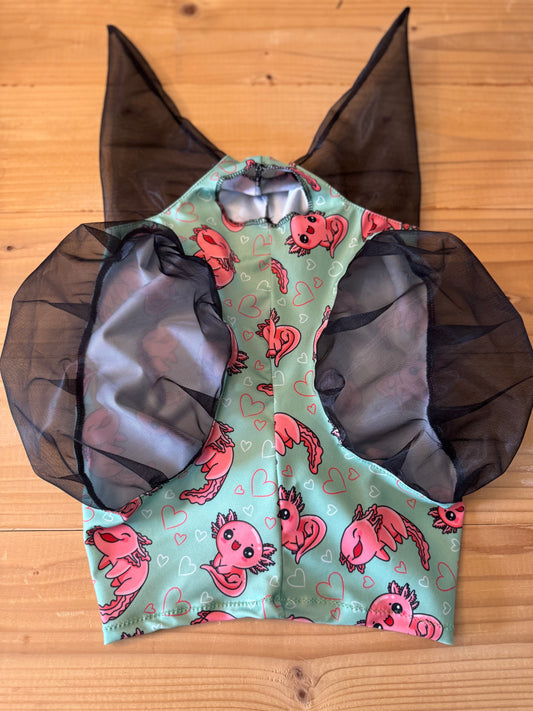 Axolotl Lycra fly mask