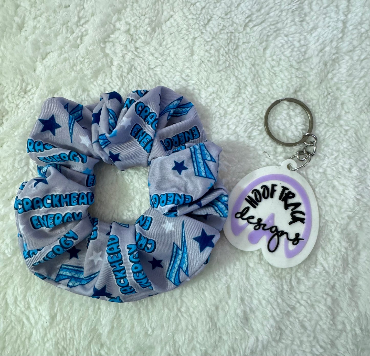 Crackhead energy large hair scrunchie (1pack)